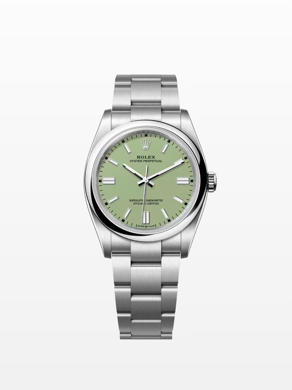 Rolex Oyster Perpetual 36 Oystersteel Pistachio Dial Oyster Bracelet